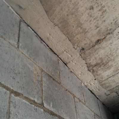 Dilatação entre parede e laje de cobertura